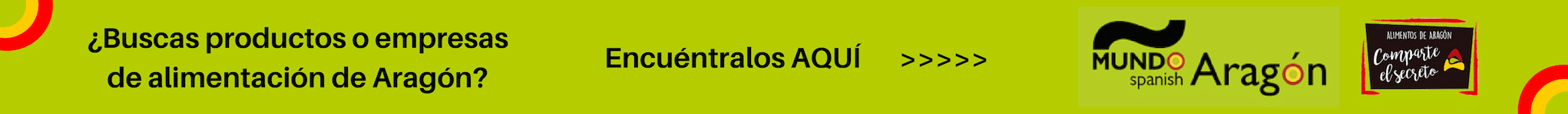 ¿Buscas productos o empresas de alimentación de Aragón?